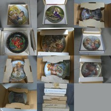 Vintage Collector Plates: Gregory Perillo, Kaiser, Hibel (In Box; Lot of 10) picture
