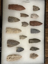 Frame Of 16 Paleo Point Clovis From Tennessee And Kentucky Arrowhead  picture