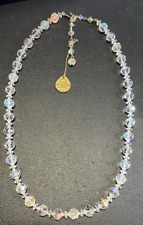 Genuine Authentic Swarovski Crystal Strand Necklace Swan 24