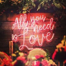 All You Need Is Love Neon Sign Lamp Light Acrylic 20