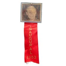 1953 Dwight Eisenhower Inauguration Welcome Mr. President Flasher Button Ribbon picture