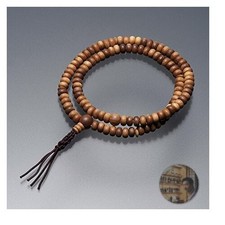 Takita Shoten Sandalwood 108-Bead Zen Buddhist Prayer Bracelet Wrist Mala picture