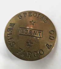 Antique Brass Wells Fargo 