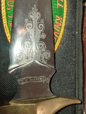 Mike M A N R O W Custom Fixed Blade Knife picture