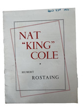 1954 Nat King Cole Hubert Rostaing Chaillot National Theatre Programme picture