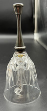 Pressed Glass Bell w/Silver Plated Handle and Glass Ball picture