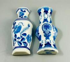 Set of 2 Seymour Mann China Blue Porcelain Wall Pocket Planter Vase Decor 7