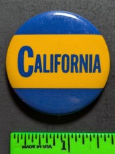 Vintage California College University Pinback Pin picture