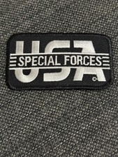 USA Special Forces Logo Military Style Embroidered Patch 4x2