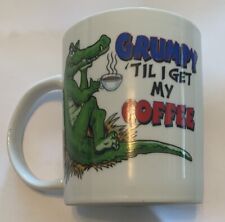 Orlando Fl .Alligator  Grumpy Til I Get My coffee  mug cup vintage picture