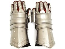 Medieval Warrior Metal Gothic Knight Style Gauntlets Wearable Armor Gloves REAL picture