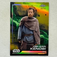 2024 Topps Chrome Star Wars #67 Obi-Wan Kenobi Gold Refractor /50 picture