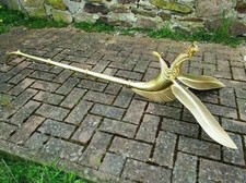 18 Gauge Brass Medieval Celtic Deskford carnyx Fully Playable Sound Trumpet Gift picture