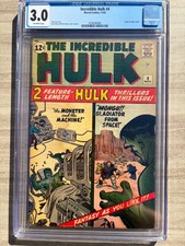 Incredible Hulk 4 1962 Marvel Comics CGC G/VG 3.0 4th App Hulk 1st App Mongu picture