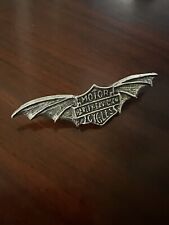 Harley Davidson Bat Wings Vintage Motorcycle Club Biker Pin Vest Shirt Hat picture