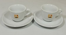 2 Nuova Point Italy Zicaffe Restaurant Ware Espresso Demitasse Cups & Saucers picture
