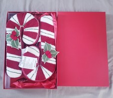 Two St Nicholas Square 15 inch Christmas Soft Candy Cane New in Box picture
