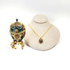 Joan Rivers Imperial Treasures Egg “The Angel Egg” With Charm Necklace No Box picture