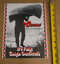 Irv Funk Canoe Outfitters Crow Wing River Sebeka Minnesota Vintage Brochure Map picture