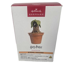 Harry Potter Mandrake Hallmark Keepsake Magic Sound Ornament Screaming Plant picture