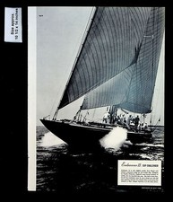 1937 Endeavour II Cup Challenger Sailboat Yacht Ship Photo Vintage Print 32422 picture