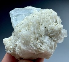 398 Ct Natural Aquamarine Crystal With Matrix From Pakistan picture