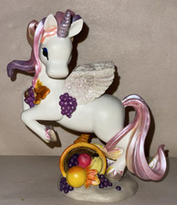 Vintage Hamilton Collection Rainbow Dreams AUTUMN'S BOUNTY Unicorn Figurine picture