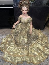 Patricia Rose “Emmanuelle” 22” Porcelain Doll LE 250/750, Gold Gown picture