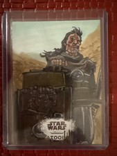 2025 Topps Star Wars Hyperspace 1/1 Sketch of Rancor Trainer Book of Boba Fett picture