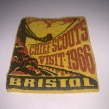 VINTAGE BSA Felt Patch Chief Scouts Visit 1966 Bristol. S/280 picture