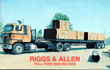 Riggs & Allen Truck Postcard Sacramento CA 1960s picture
