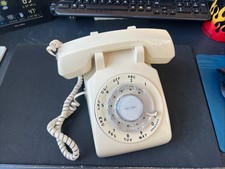 Vint  80’s  AT&T Western Electric CS500DM Rotary Desk Telephone Tan USA CLEAN❤️ picture