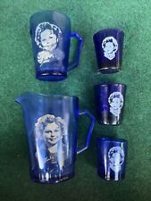 VNG blue shirley temple glass Set picture