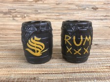 Strong Water Anaheim Tiki Mug Mini Barrel Shot Set Of 2 Ceramic 2 Oz NIB picture