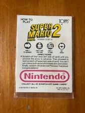 1989 Topps Nintendo Scratch #10 Screen 10 Super Mario Bros. 2 ISA 10 #52758806 picture