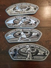 2023 BSA Central N. Carolina OA 188 Jamboree YU-GI-OH 4 Patch Lot - 100 MADE picture