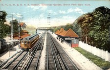 Bronx Park NY N.Y., N.H. & H.R.R. Station c1910s Vintage Postcard bhn picture