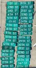 Vintage retired street signs from Durango your choice 6x30 inches 2-sided picture