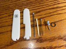 New Victorinox 91mm PLUS HANDLE / Scale 8 Piece KIT in WHITE #10 picture