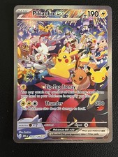 Pokemon TCG Pikachu EX 150/128 30th Celebration Special Illustration Rare picture