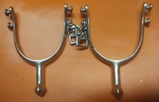 Rare Model 1914 experimental Double Button Cavalry Spurs,August Buermann,Unissue picture