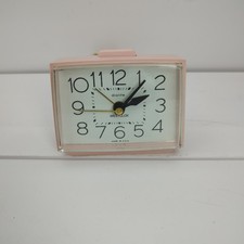 Vintage Westclox Bold II Electric Alarm Clock Pink Dialite Drowse WORKS picture