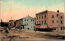 Main St Looking East Massillon Ohio 1912 Jacob Krisher Vintage Postcard TP13-2 picture