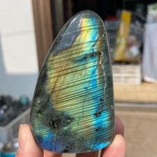 300G  Natural Labradorite Gorgeous Feldspar Crystal freeform Specimen Healing picture