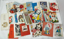 VINTAGE MCM GREETING CARDS MIXED LOT OF 65 BIRTHDAY GRADUATE BAR MITZVAH picture
