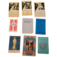 Lot 9 Vintage Catholic Novena Book Missal Stations Cross Rosary Our Lady St Jude picture