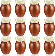 12Pcs 2oz/60ml Cantaritos De Barro Mexicanos,Mini Jarritos De Barro Mexicanos Po picture