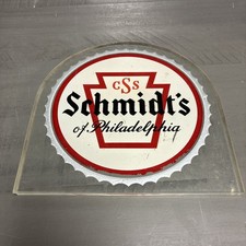 Schmidts Beer 8x8 Glass Sign / Topper picture