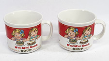 Vtg 1989 Campbells Kids Soup Mug Mm Mm Good Boy and Girl Westwood International picture