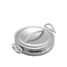 Nambe CookServ 8-inch Sauté Pan With Lid, Stainless Steel, 1.5 Quarts picture